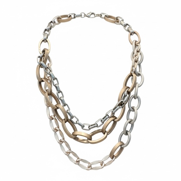 Jewelry - Edgy Layered Chain Link Chunky Necklace!✨